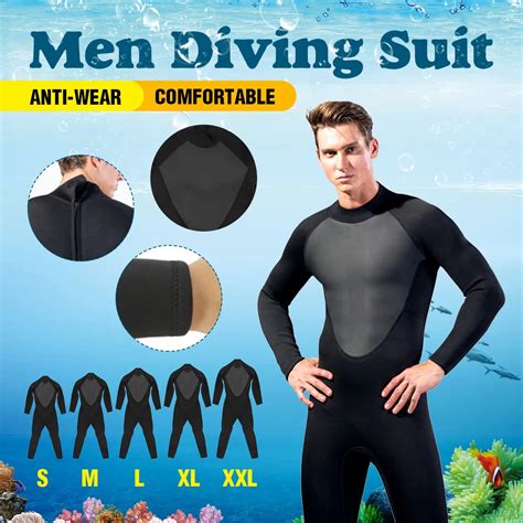 Full Bodysuit 3mm Mens Wetsuit S Xl Super Elasticity Diving Suit For Swimming Surfing Snorkeling