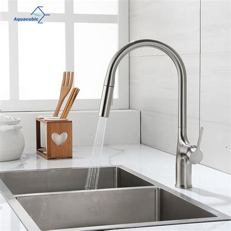 Aquacubic CUPC High Quality Single Handle Pull Down Kitchen Sink Faucet