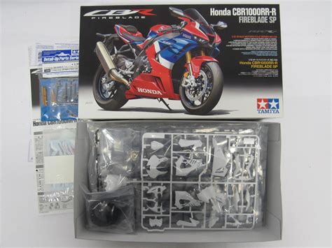 Three Tamiya Motorcycle Series Scale Honda Motorcycle Plastic