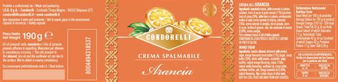 Creme Di Sicilia Crema All Arancia Spalmabile Condorelli