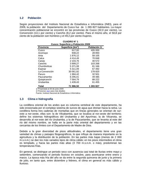 PDF Caracterización de La Región Cusco DOKUMEN TIPS