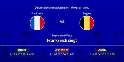 Frankreich Gegen Belgien Tipp Und Prognose 01 07 2024