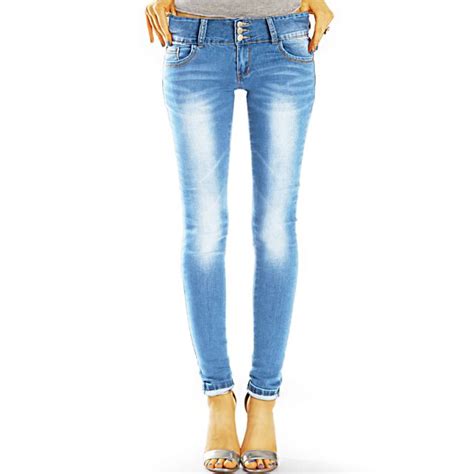 Be Styled Low Waist Jeans Hose Niedrige Leibhöhe Röhrenjeans Skinny Stretch Hüftjeanshose