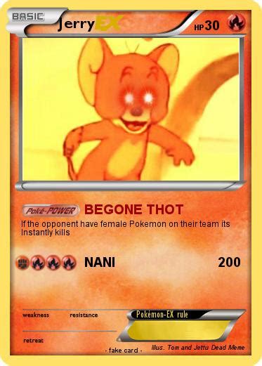 Pokémon Jerry 379 379 BEGONE THOT My Pokemon Card