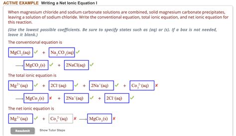 When Magnesium Chloride And Sodium Carbonate Chegg