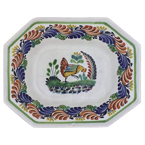 Gorky Gonzalez Majolica Collection Deep Octagonal Platter Ggm04r