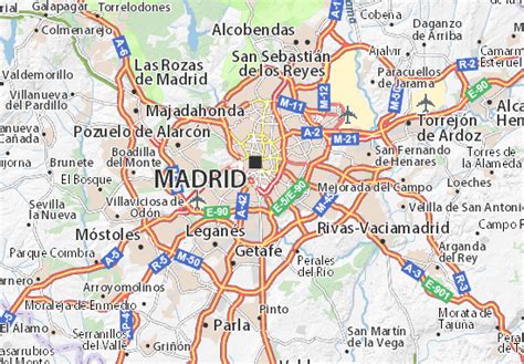 Mapa Michelin Madrid Plano Madrid Viamichelin