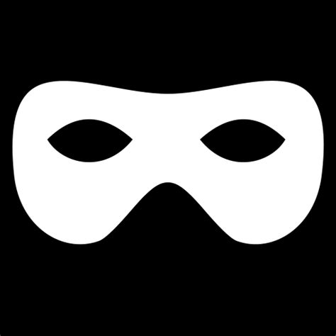 Domino mask icon | Game-icons.net