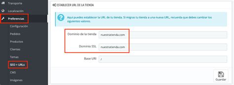 C Mo Cambiar El Dominio De Mi Tienda Online Prestashop Soy Es Blog