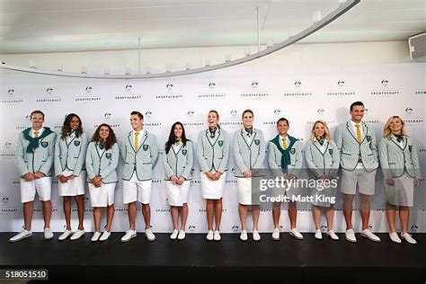 Australian Olympic Games Opening Ceremony Uniform Official Launch Photos And Premium High Res