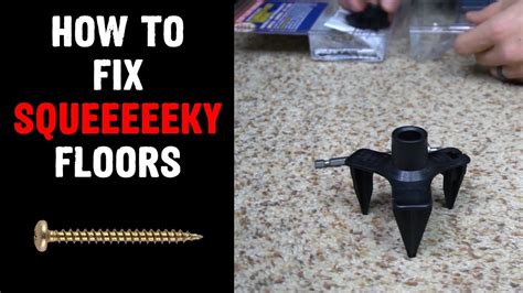 How To Repair Squeaky Floors Easy Youtube