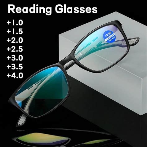 Ultralight Tr90 Reading Glasses Fashion Anti Blue Light Presbyopia Eyeglasses Sports Women Men