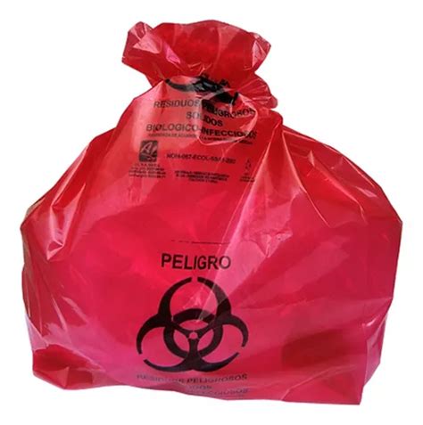 Bolsas Rojas Para Residuos Biológicos Rpbi 1000 Piezas 46x50 Meses