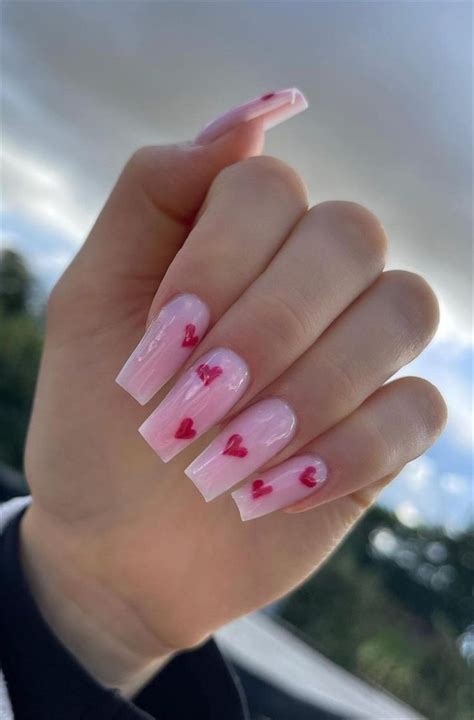 62 Pretty Short Valentines Day Nails Perfect For February