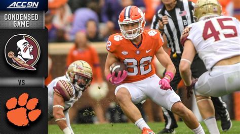 Florida State Vs Clemson Condensed Game 2021 Acc Football Win Big