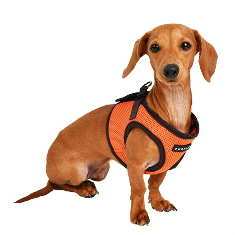 Soft Mesh Vest Dog Harness By Puppia Orange Baxterboo