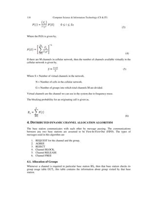 A Distributed Dynamic Channel Allocation In Cellular Communication Pdf