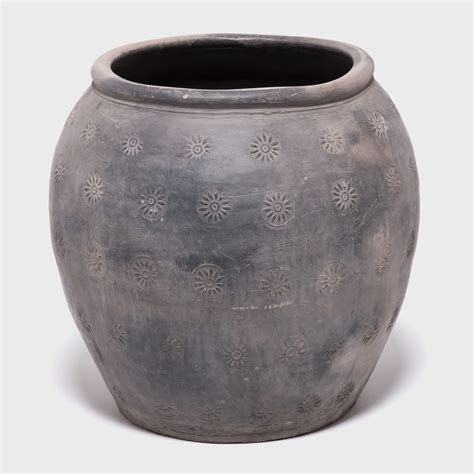 Unglazed Stamped Clay Jar - Browse or Buy at PAGODA RED