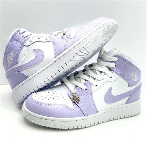 Custom Air Jordan 1 Color Block Lilac Purple Oicustom