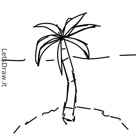 How To Draw Palm Tree U Yigtcwg Png Letsdrawit