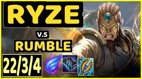 Nomanz Ryze Vs Rumble Quadrakill 2234 Kda Mid Challenger Gameplay