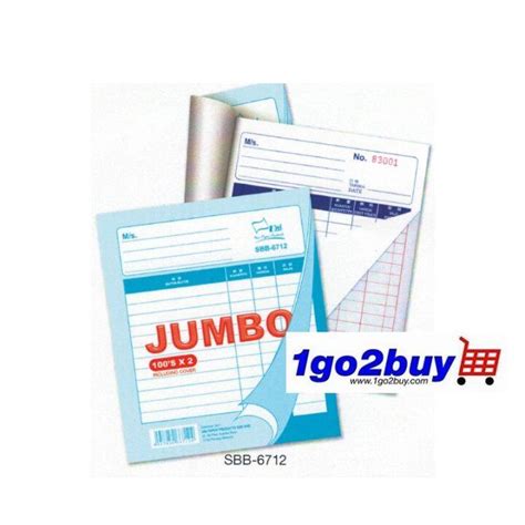 Uni Paper Jumbo Cash Bill Book Buku Bil Tunai S X Ply Sbb