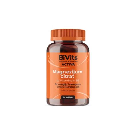 Bivits Activa® Magnezijum Citrat Sa Vitaminom B6 Lilly Drogerie Online