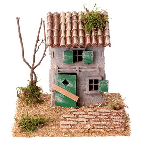 Casetta Rustica In Legno Presepe Cm Stile Rustico X X Cm