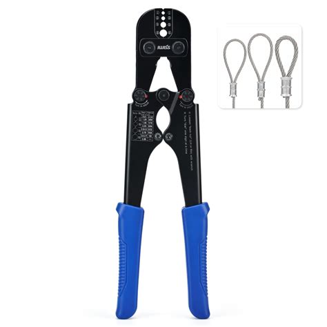 Iwiss Wire Rope Crimping Tool For Aluminum Oval Sleevesdouble Sleeves