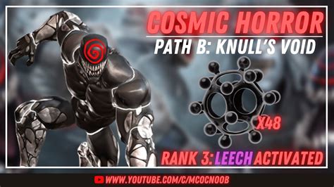 Cosmic Horror Knulls Void Path B 2 Summoned Symbiote Mcoc Oct 2021 Side Quest