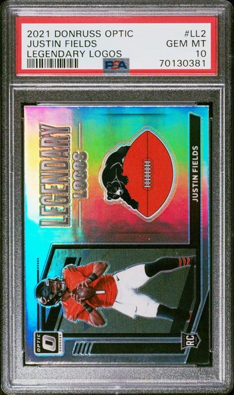 Donruss Optic Justin Fields Rookie Legendary Logos