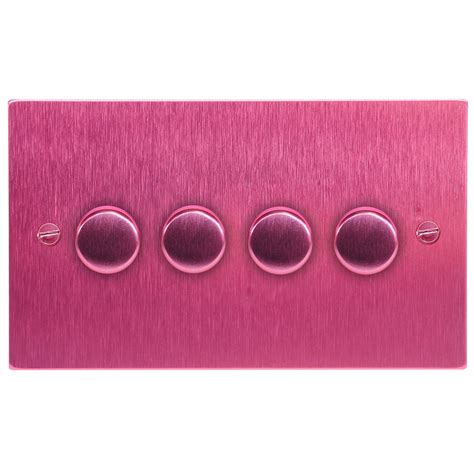 Dimmer Switch 4 Gang Dimmer Switch 400 Watt 2 Way Pink Aluminium Mr Resistor Lighting