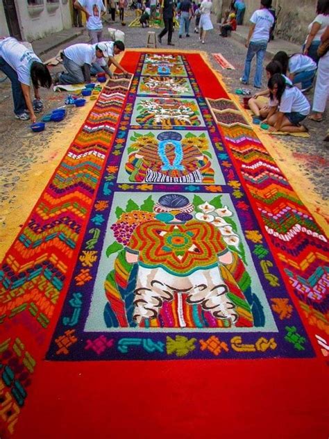 As Es Mi Tierra Guatemala Miren Que Belleza De Alfombra De Aserr N