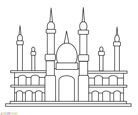 Mewarnai Gambar Masjid Belajar Mewarnai Gambar Unicorn - IMAGESEE