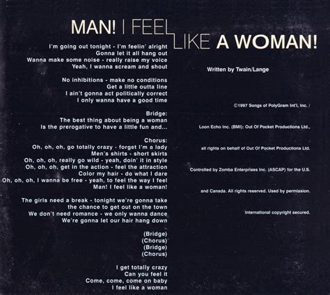 Lista Foto Shania Twain Man I Feel Like A Woman El Ltimo