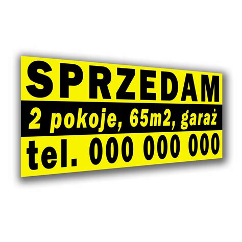 Baner reklamowy SPRZEDAM WYNAJMĘ DOM MIESZKANIE Cena Opinie Banery