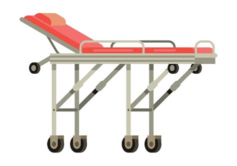 Premium Vector Ambulance Stretcher Flat Style Vector Illustration