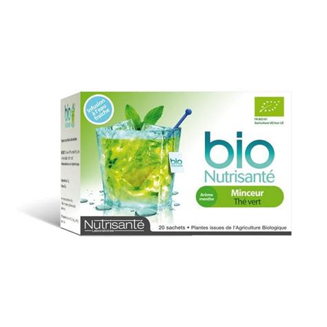 Nutrisant Infusion Bio Minceur Th Vert Sachets Cdiscount Au