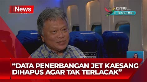 Pakar Penerbangan Data Penerbangan Jet Kaesang Erina Dihapus Agar Tak