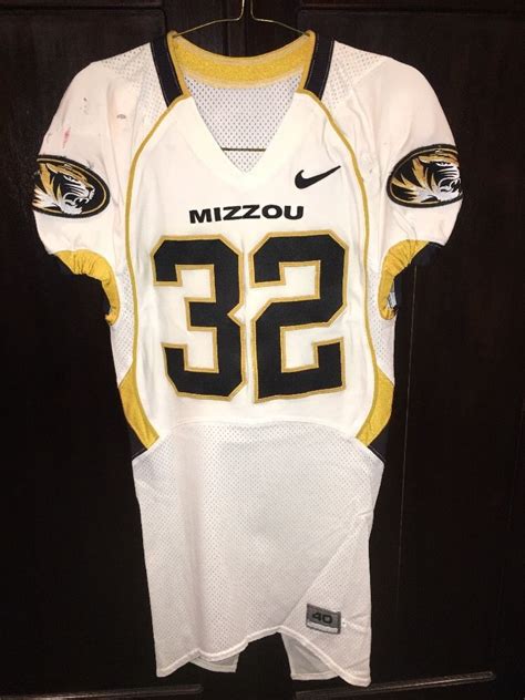 Game Worn Used Missouri Tigers Mizzou Football Jersey #32 Size 40 ...