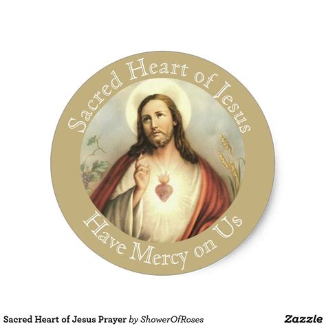 Sacred Heart Of Jesus Catholic Classic Round Sticker Artofit