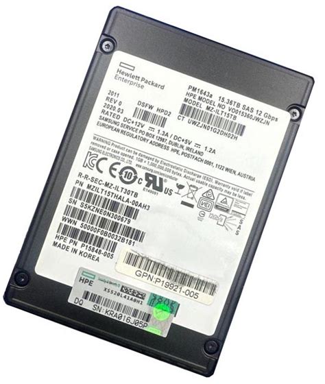 Samsung PM1643A MZILT15THALA 00AH3 Read Intensive SSD 15 36 TB SAS 12Gb