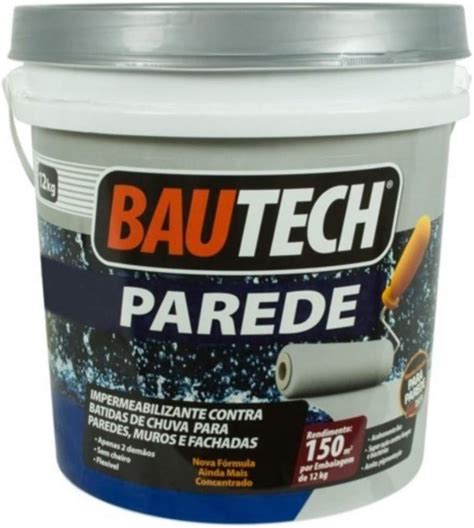 Tinta Impermeabilizante ImperParede Bautech Branco 12kg Amazon Br