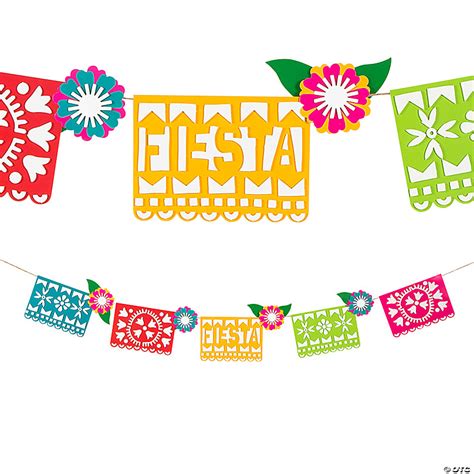 Cinco De Mayo Paper Garland Craft Kit Makes 3 Oriental Trading