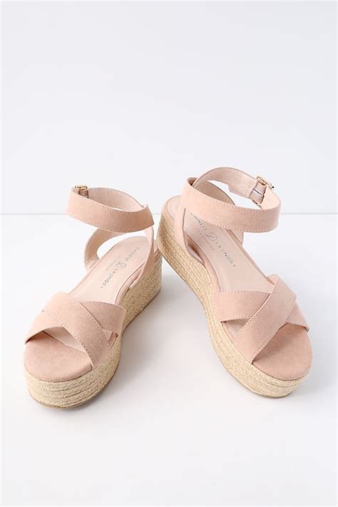 Chinese Laundry Zala Dark Nude Sandals Flatform Sandals Lulus