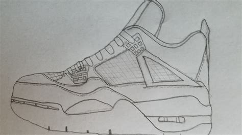 How To Draw The Jordan 4 Hyperlapse Youtube