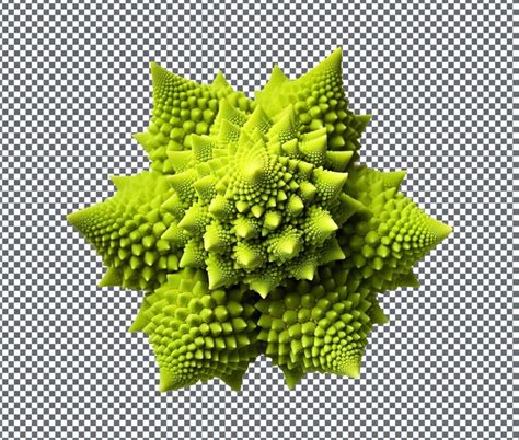 Premium PSD Natural And Fresh Romanesco Broccoli Isolated On