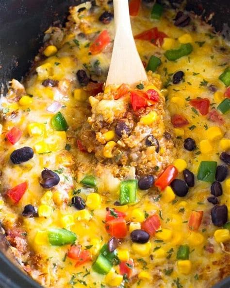 Slow Cooker Mexican Quinoa Bake Julies Eats And Treats