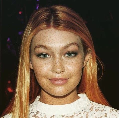 Gigi Hadid Celebrities With Freckles Hair Beauty Gigi Hadid Beauty