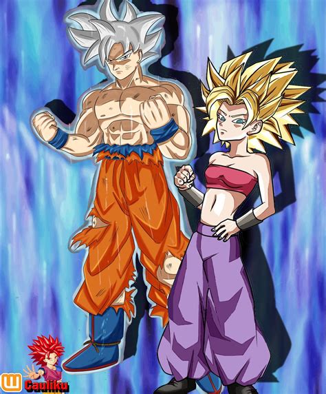 Caulifla Y Goku Personajes De Dragon Ball Dibujo De Nbkomputer